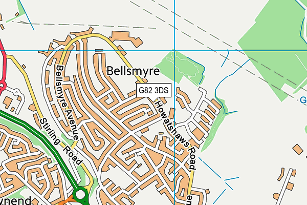 G82 3DS map - OS VectorMap District (Ordnance Survey)