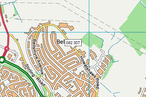 G82 3DT map - OS VectorMap District (Ordnance Survey)