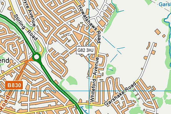 G82 3HJ map - OS VectorMap District (Ordnance Survey)
