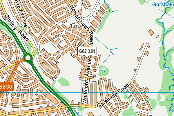 G82 3JN map - OS VectorMap District (Ordnance Survey)