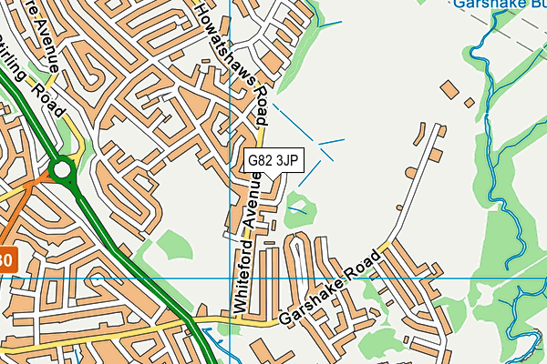 G82 3JP map - OS VectorMap District (Ordnance Survey)