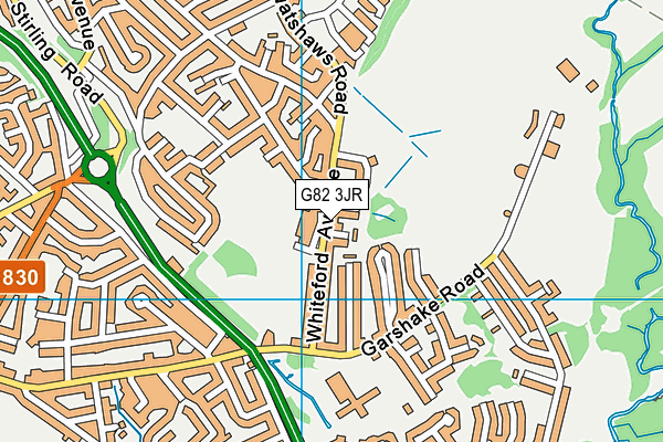 G82 3JR map - OS VectorMap District (Ordnance Survey)