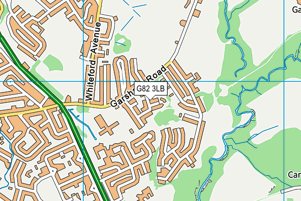 G82 3LB map - OS VectorMap District (Ordnance Survey)