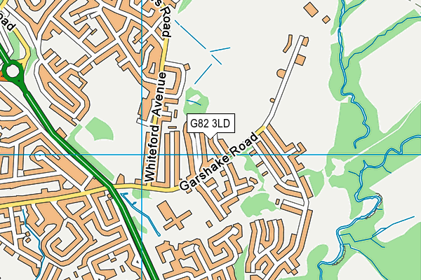 G82 3LD map - OS VectorMap District (Ordnance Survey)