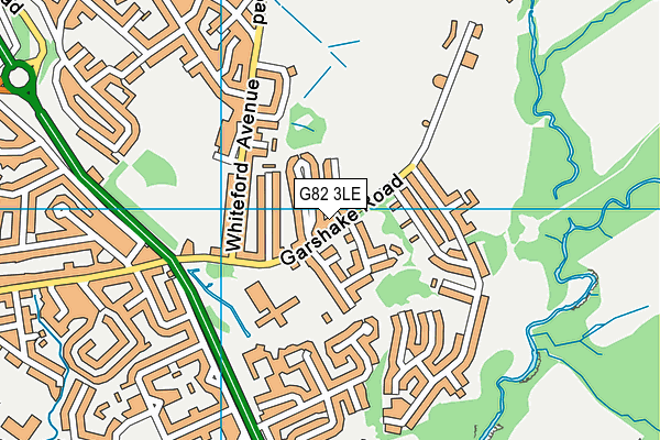 G82 3LE map - OS VectorMap District (Ordnance Survey)