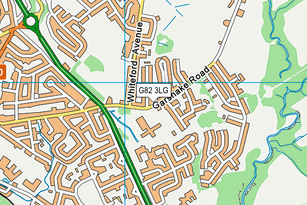 G82 3LG map - OS VectorMap District (Ordnance Survey)