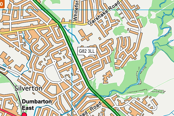 G82 3LL map - OS VectorMap District (Ordnance Survey)