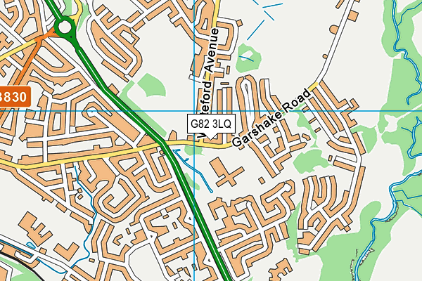 G82 3LQ map - OS VectorMap District (Ordnance Survey)