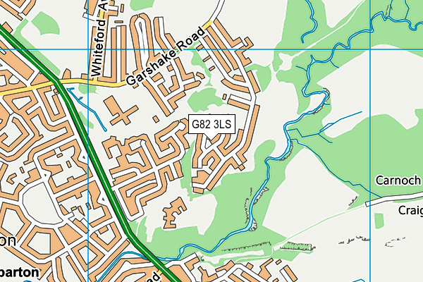 G82 3LS map - OS VectorMap District (Ordnance Survey)