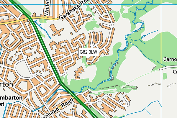 G82 3LW map - OS VectorMap District (Ordnance Survey)