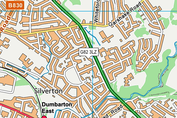 G82 3LZ map - OS VectorMap District (Ordnance Survey)