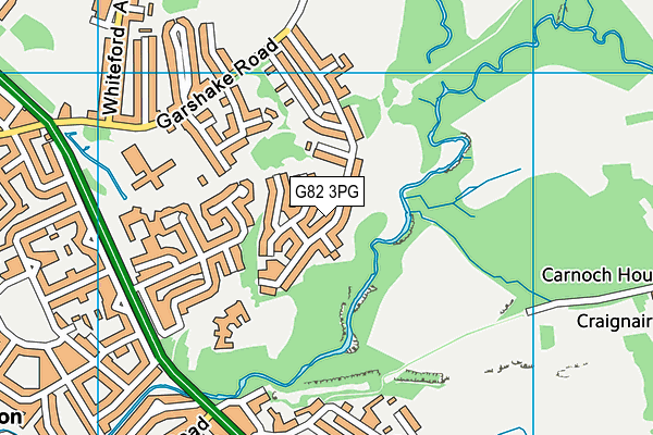 G82 3PG map - OS VectorMap District (Ordnance Survey)