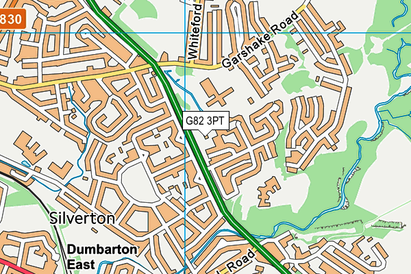 G82 3PT map - OS VectorMap District (Ordnance Survey)