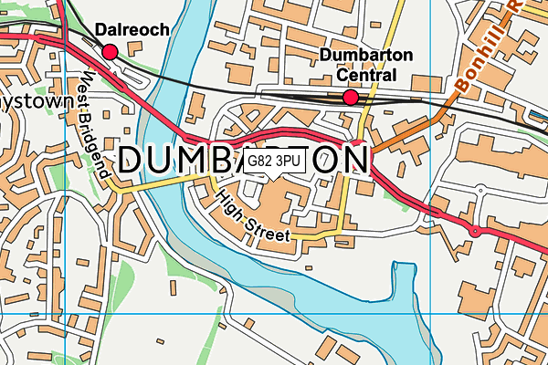 G82 3PU map - OS VectorMap District (Ordnance Survey)