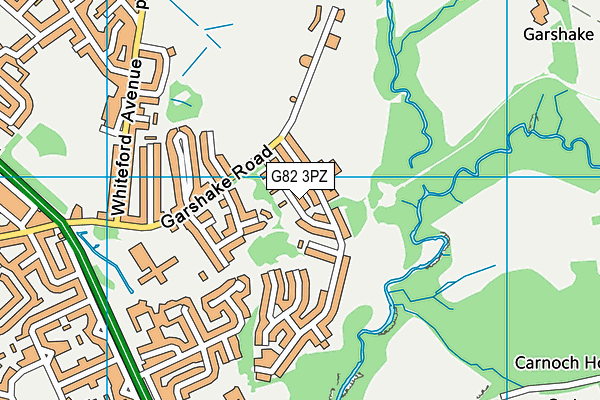 G82 3PZ map - OS VectorMap District (Ordnance Survey)