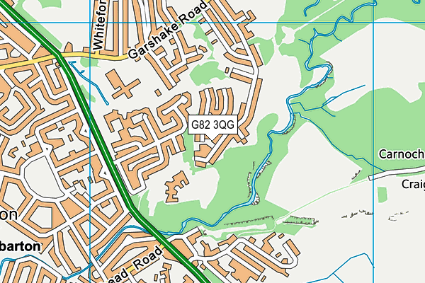 G82 3QG map - OS VectorMap District (Ordnance Survey)