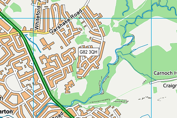 G82 3QH map - OS VectorMap District (Ordnance Survey)