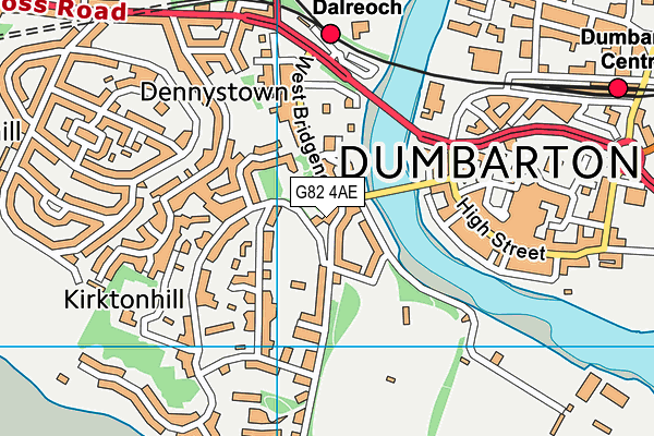 G82 4AE map - OS VectorMap District (Ordnance Survey)