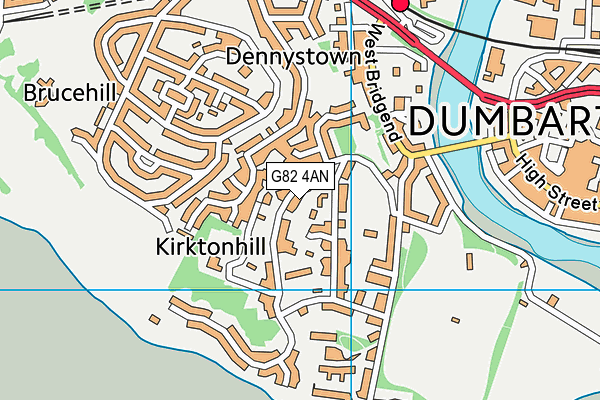 G82 4AN map - OS VectorMap District (Ordnance Survey)