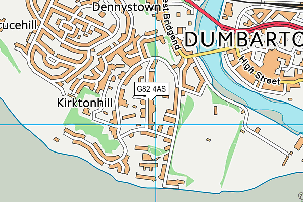 G82 4AS map - OS VectorMap District (Ordnance Survey)