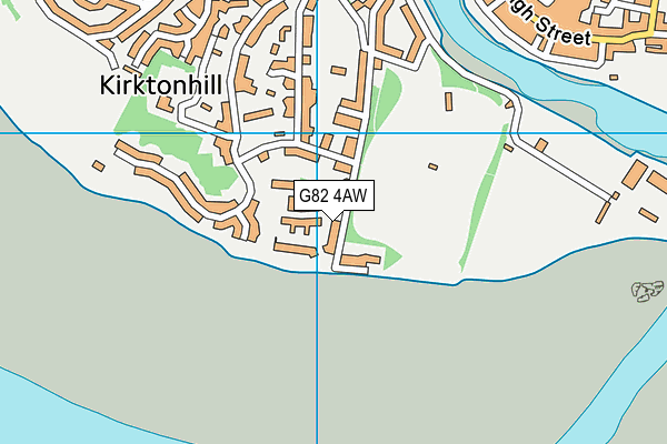 G82 4AW map - OS VectorMap District (Ordnance Survey)