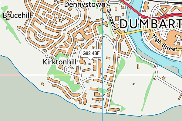 G82 4BF map - OS VectorMap District (Ordnance Survey)