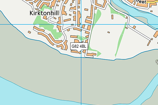 G82 4BL map - OS VectorMap District (Ordnance Survey)