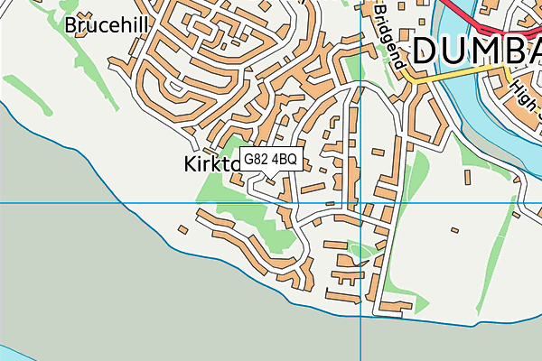 G82 4BQ map - OS VectorMap District (Ordnance Survey)