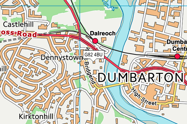 G82 4BU map - OS VectorMap District (Ordnance Survey)