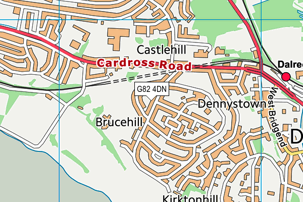 G82 4DN map - OS VectorMap District (Ordnance Survey)