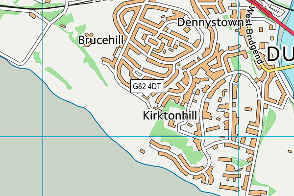 G82 4DT map - OS VectorMap District (Ordnance Survey)