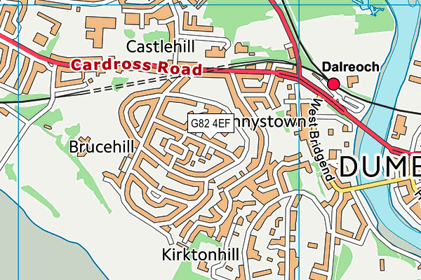 G82 4EF map - OS VectorMap District (Ordnance Survey)