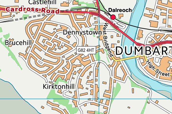 G82 4HT map - OS VectorMap District (Ordnance Survey)