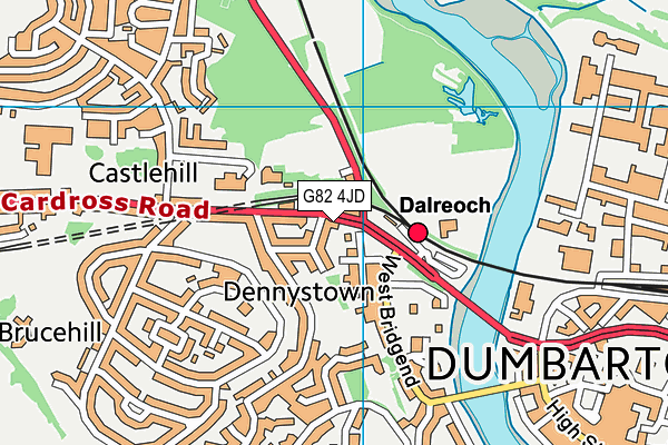 G82 4JD map - OS VectorMap District (Ordnance Survey)