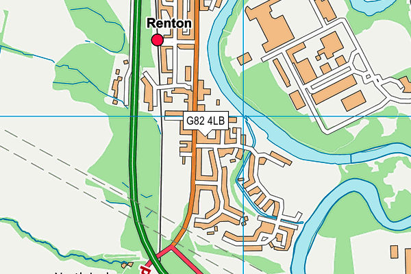 G82 4LB map - OS VectorMap District (Ordnance Survey)