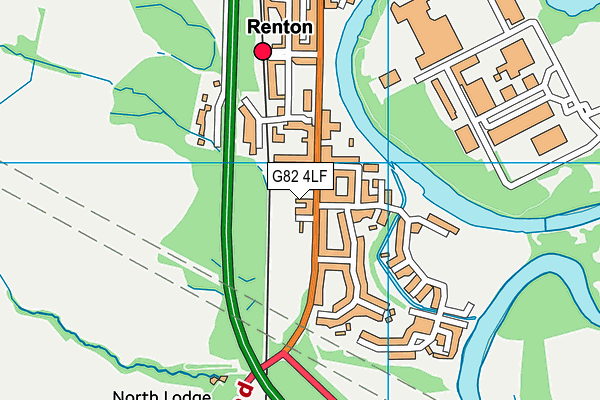 G82 4LF map - OS VectorMap District (Ordnance Survey)