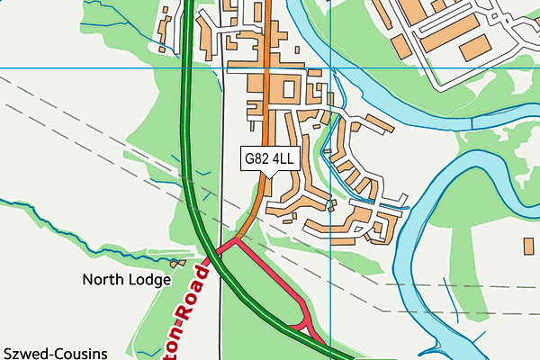 G82 4LL map - OS VectorMap District (Ordnance Survey)