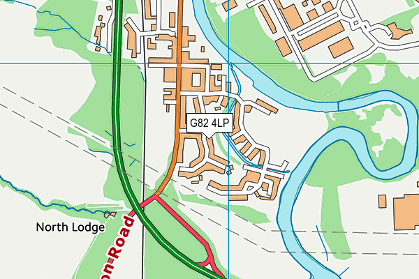 G82 4LP map - OS VectorMap District (Ordnance Survey)