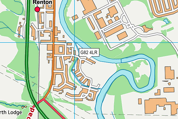G82 4LR map - OS VectorMap District (Ordnance Survey)