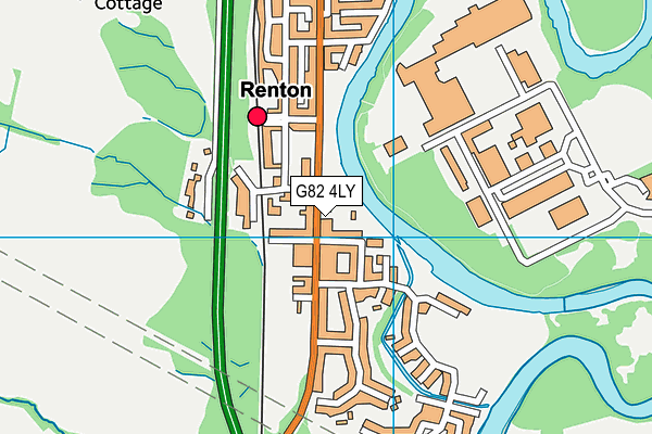 G82 4LY map - OS VectorMap District (Ordnance Survey)