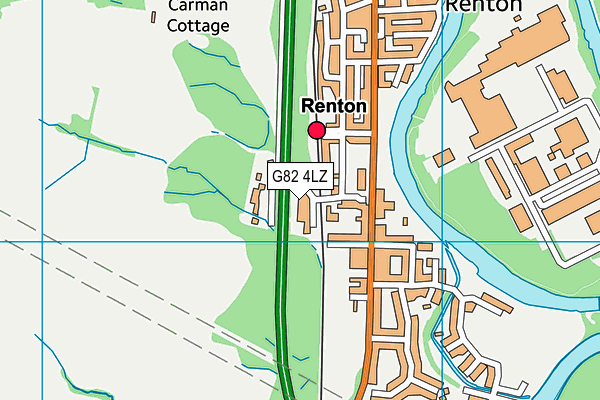 G82 4LZ map - OS VectorMap District (Ordnance Survey)