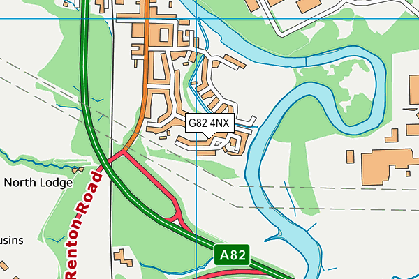 G82 4NX map - OS VectorMap District (Ordnance Survey)