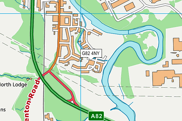 G82 4NY map - OS VectorMap District (Ordnance Survey)