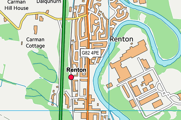 G82 4PE map - OS VectorMap District (Ordnance Survey)