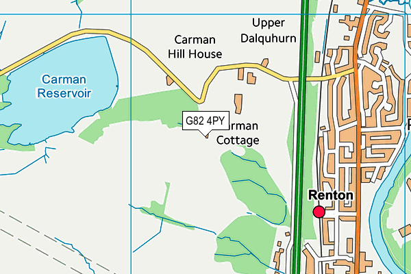 G82 4PY map - OS VectorMap District (Ordnance Survey)