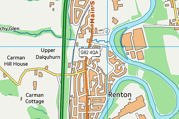 G82 4QA map - OS VectorMap District (Ordnance Survey)