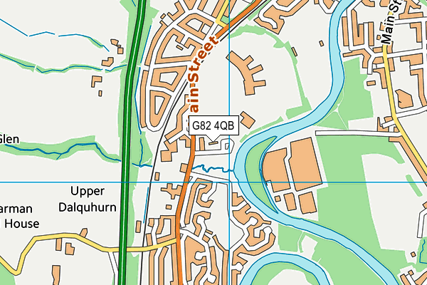 G82 4QB map - OS VectorMap District (Ordnance Survey)