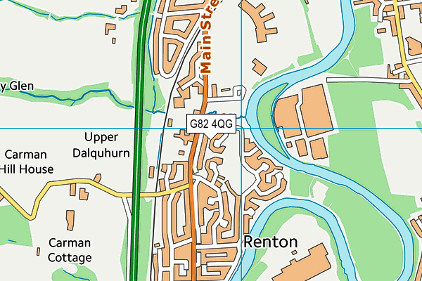 G82 4QG map - OS VectorMap District (Ordnance Survey)