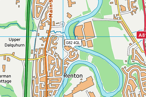 G82 4QL map - OS VectorMap District (Ordnance Survey)