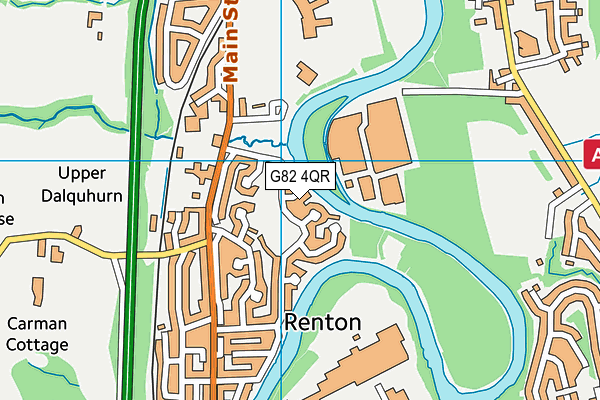 G82 4QR map - OS VectorMap District (Ordnance Survey)